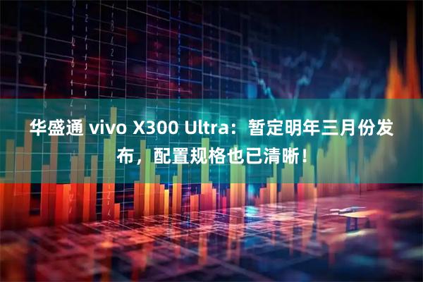 华盛通 vivo X300 Ultra：暂定明年三月份发布，配置规格也已清晰！