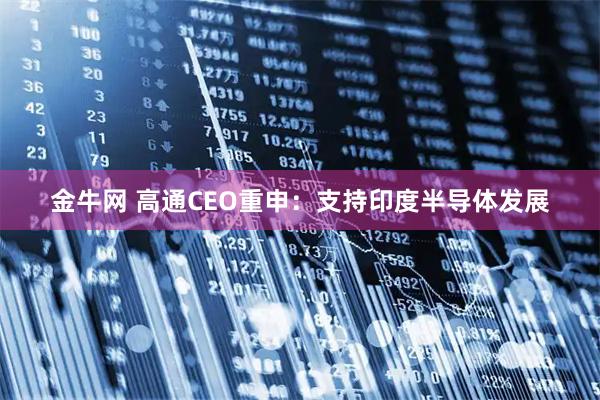 金牛网 高通CEO重申：支持印度半导体发展