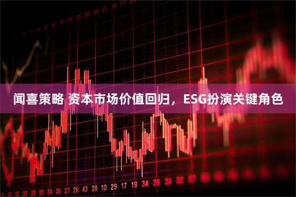 闻喜策略 资本市场价值回归，ESG扮演关键角色