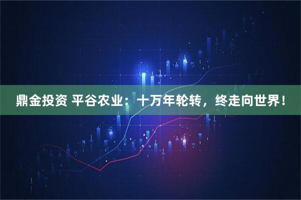 鼎金投资 平谷农业：十万年轮转，终走向世界！