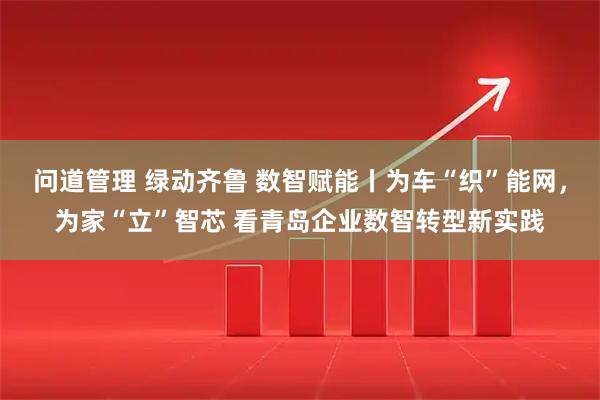 问道管理 绿动齐鲁 数智赋能丨为车“织”能网，为家“立”智芯 看青岛企业数智转型新实践